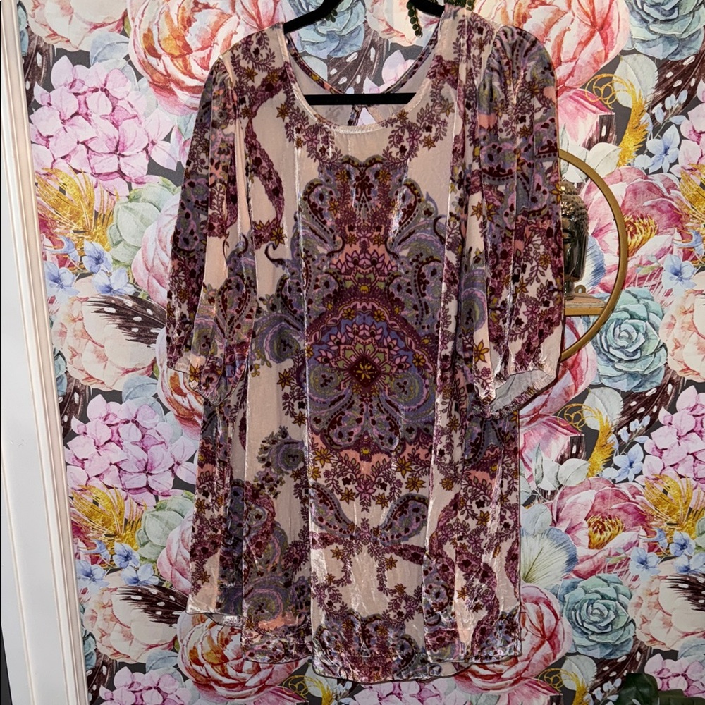 Free People Velvet mini dress tunic